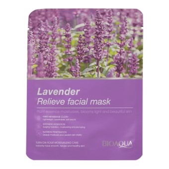 ماسک ورقه ای تسکین دهنده صورت بیوآکوا مدل اسطوخودوس (اورجینال)