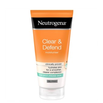 کرم مرطوب کننده و آبرسان ضد جوش clear & defend نوتروژینا حجم 50 میلی لیتر (اورجینال فرانسه)